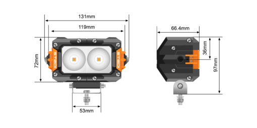 STEDI - ST3301 PRO 4.6" LED Work Light - Afbeelding 10