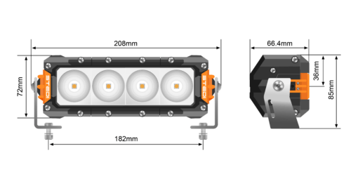 STEDI - ST3301 PRO 7.5" LED Work Light - Afbeelding 10