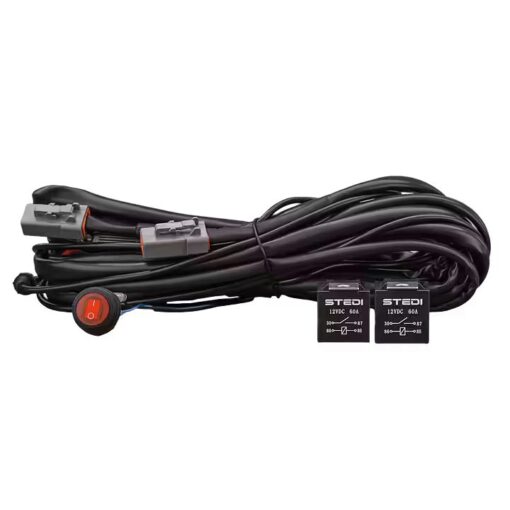 STEDI - Plug & Play Smart High Beam Driving Light Wiring Harness / Dual Connector and Dual Relay
