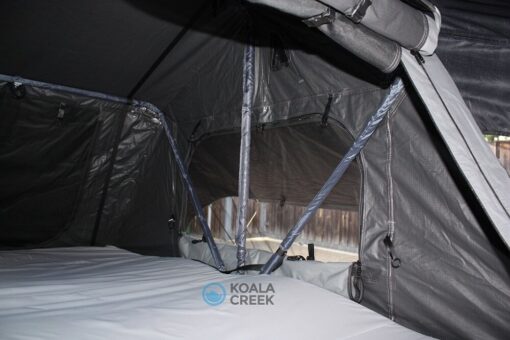 KOALA CREEK® TEIDE 160L-V2 daktent donker grijs met overdekte instap - Afbeelding 15