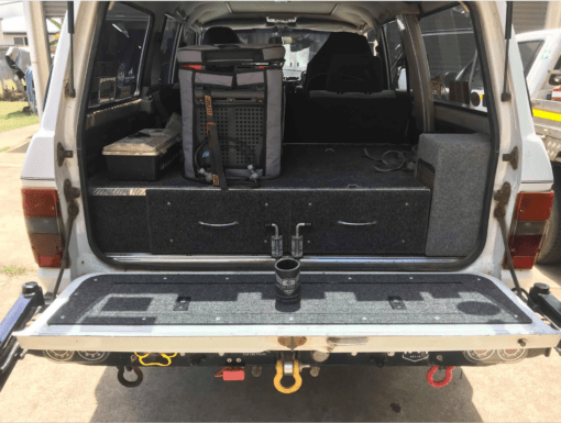 Huracan Fabrication - Toyota Land Cruiser 60 series Tailgate Storage Mod