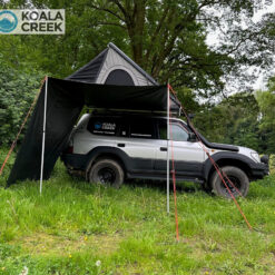 KOALA CREEK® FREEDOM daktent luifel grijs 400x220 cm. Rip-Stop polyester/katoen
