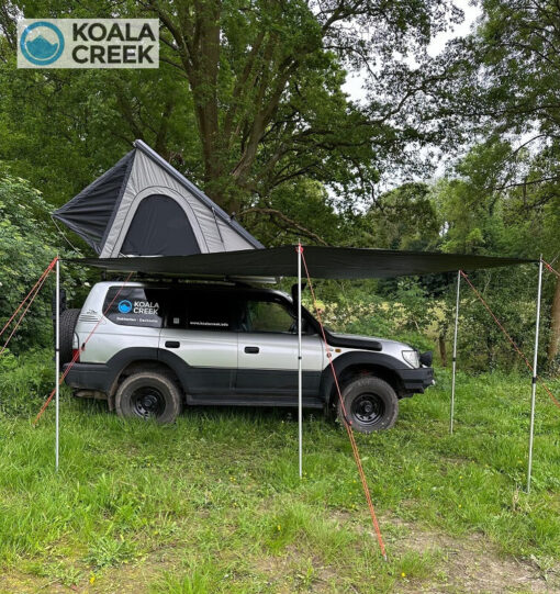 KOALA CREEK® FREEDOM daktent luifel grijs 400x220 cm. Rip-Stop polyester/katoen - Afbeelding 11