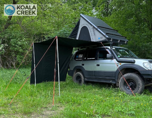 KOALA CREEK® FREEDOM daktent luifel grijs 400x220 cm. Rip-Stop polyester/katoen - Afbeelding 2