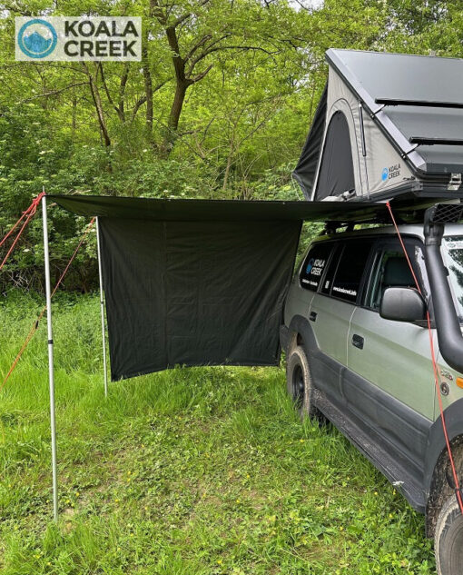 KOALA CREEK® FREEDOM daktent luifel grijs 400x220 cm. Rip-Stop polyester/katoen - Afbeelding 3