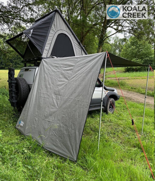 KOALA CREEK® FREEDOM daktent luifel grijs 400x220 cm. Rip-Stop polyester/katoen - Afbeelding 4