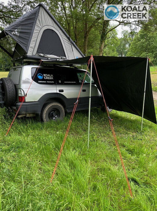 KOALA CREEK® FREEDOM daktent luifel grijs 400x220 cm. Rip-Stop polyester/katoen - Afbeelding 5