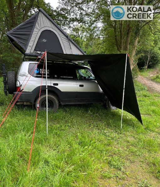 KOALA CREEK® FREEDOM daktent luifel grijs 400x220 cm. Rip-Stop polyester/katoen - Afbeelding 6