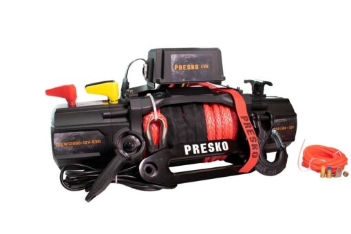 Presko Winch - PEW12000 12V EVO Synthetic Rope