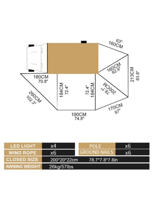 Naturnest - 270 Awning + wandenset - Afbeelding 16