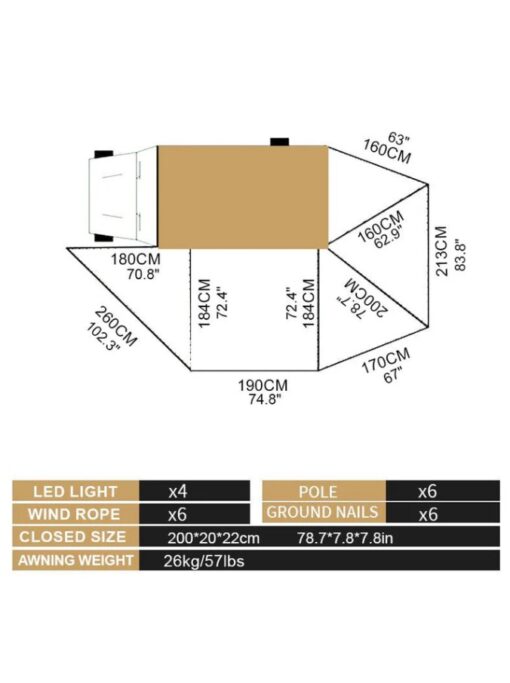 Naturnest - 270 Awning + wandenset - Afbeelding 50