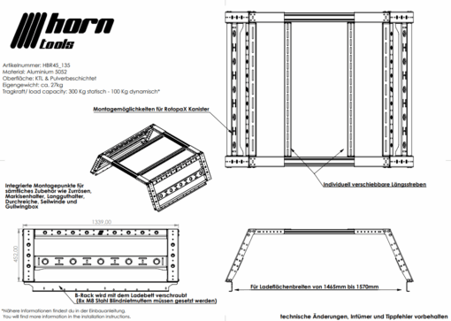 Horntools - B-Rack bed rack - Afbeelding 23