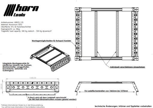 Horntools - B-Rack bed rack - Afbeelding 22