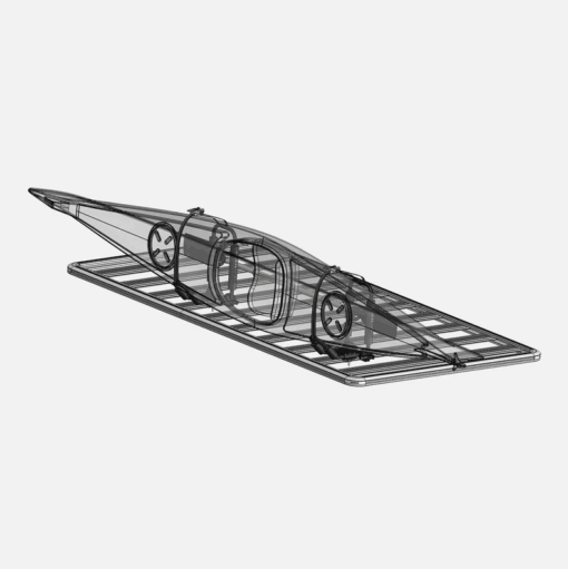Horntools - ExRoof dakrek kajak & SUP-bevestiging (opvouwbaar J-stijl) - Afbeelding 5
