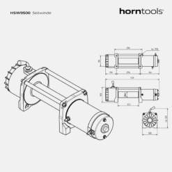 Horntools - Elektrische lier 4,3 ton Alpha - Afbeelding 10
