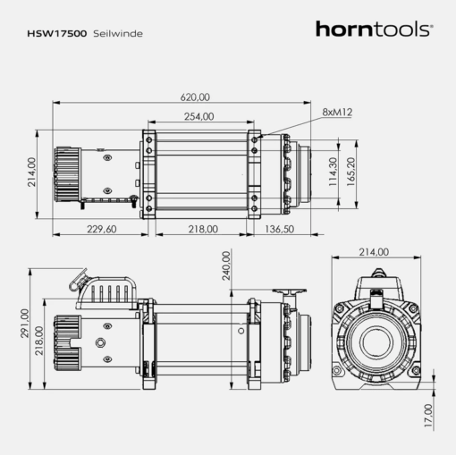 Horntools - Elektrische lier 8,0 ton Sigma - Afbeelding 10