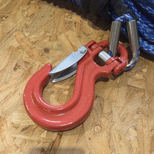 Synthetisch liertouw 10mm x 28m met heavy duty lierhaak - Afbeelding 4