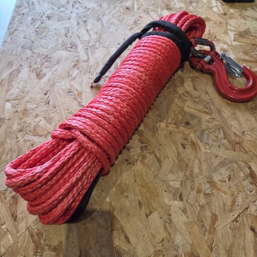 Synthetisch liertouw 10mm x 28m met heavy duty lierhaak - Afbeelding 5