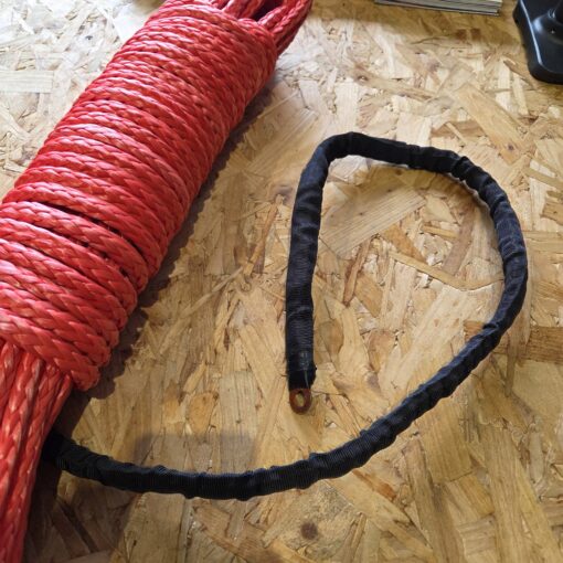 Synthetisch liertouw 10mm x 28m met heavy duty lierhaak - Afbeelding 7