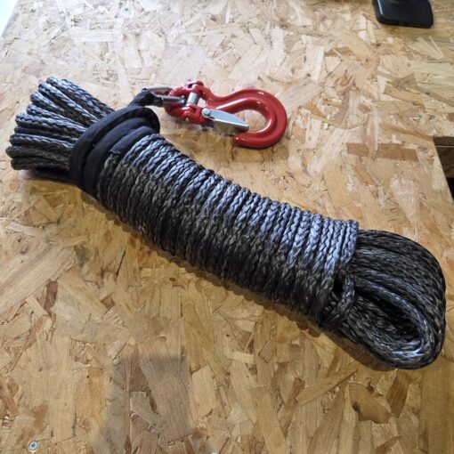 Synthetisch liertouw 10mm x 28m met heavy duty lierhaak - Afbeelding 8