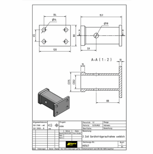 Horntools - 2 Inch receiver - Afbeelding 5