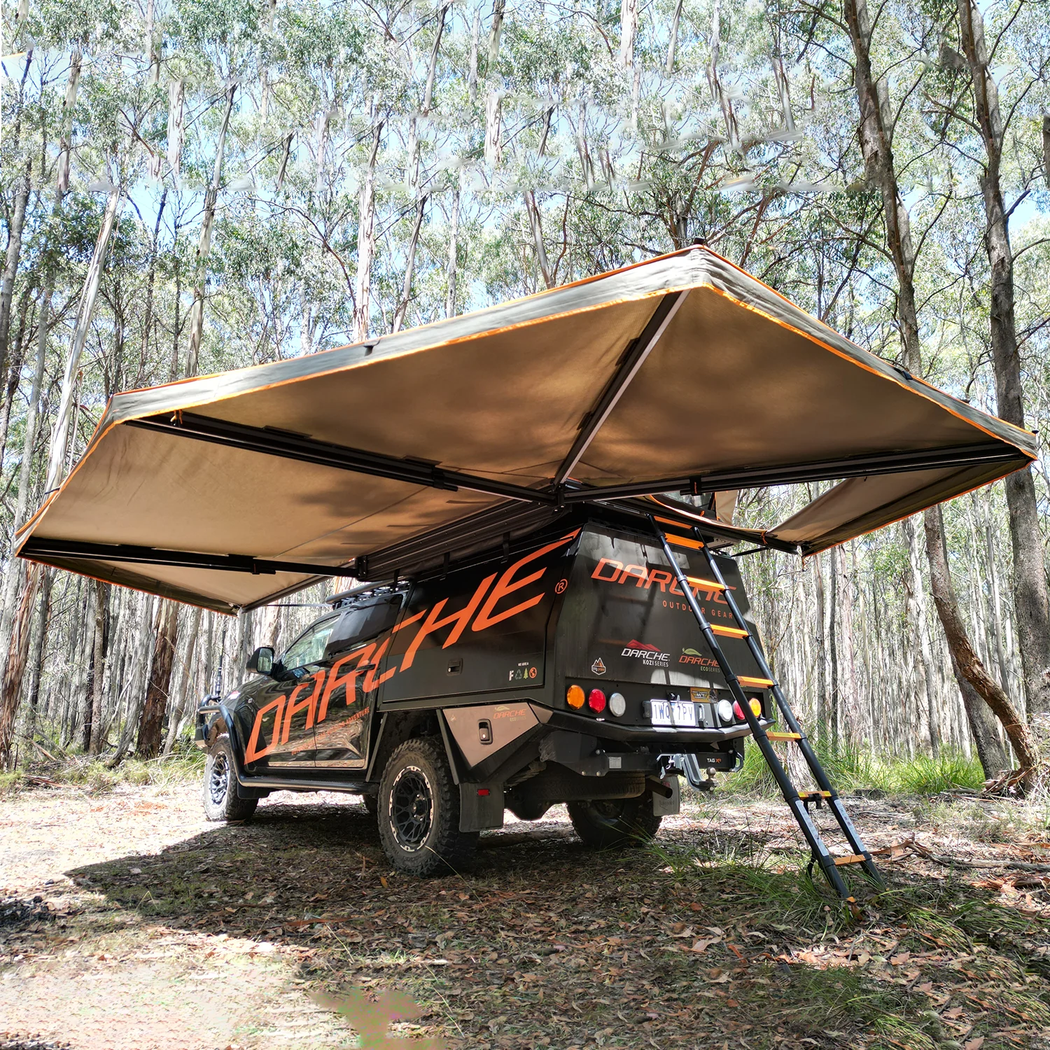 Darche - Eclipse 270 Freestanding LED Awning + RTT Entry - LHS