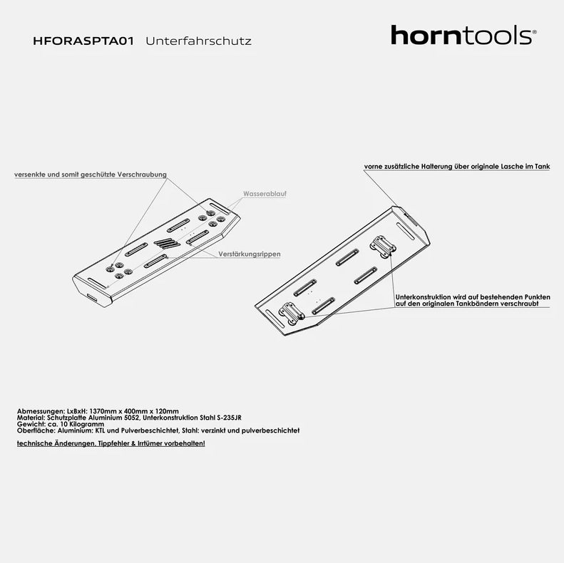 Horntools - Skid plates Ford Ranger 2011-2022 - Afbeelding 11