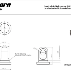 Horntools - Inboor swivels tbv harpsluitingen RVS - Afbeelding 5