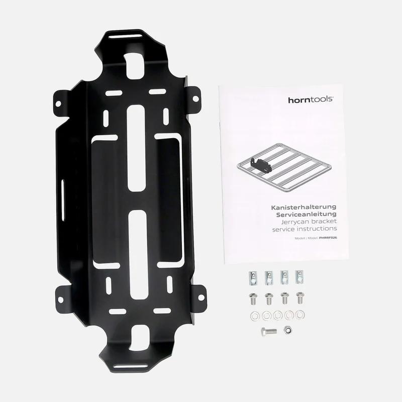 Horntools - ExRoof dakrek jerrycanhouder incl spanband en zwarte jerrycan - Afbeelding 3