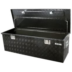 Bullram - Opbergkist traanplaat extra groot ZWART