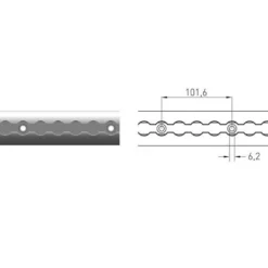 Alternative view of Airline rails - Opbouw afgerond / Zwart