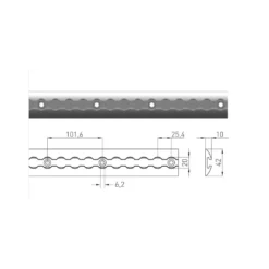 Airline rails - Opbouw afgerond / ALU - Afbeelding 3